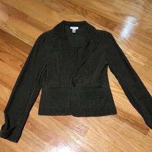 Green corduroy jacket